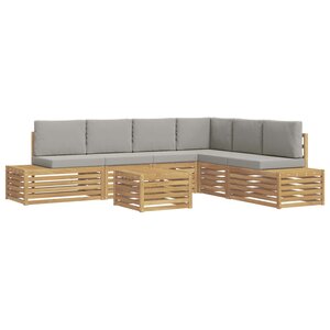 vidaXL 7 pc Ensemble de canapés d'extérieur Polyester