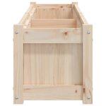vidaXL Jardinière 150x31x31 cm bois de pin massif