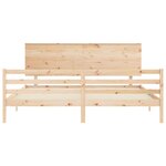 vidaXL Cadre de lit sans matelas bois massif