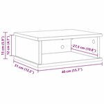 vidaXL Table de chevet 2 Pièces Chêne Sonoma 40 x 31 x 15 cm