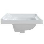 vidaXL Évier salle de bain blanc 91 5x48x23 cm rectangulaire céramique