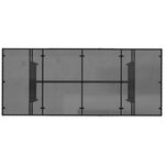 Ensemble de salle à manger de jardin vidaXL 7 pièces noir poly rattan