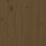 vidaXL Cadre de lit Marron miel Bois massif 120x190 cm Petit Double