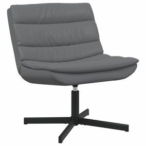 vidaXL Chaise pivotante Gris 63 x 75 x 76 cm Faux cuir
