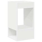 vidaXL Table d'appoint 2 Pièces Blanc 30 x 30 x 56 cm Bois d'ingénierie