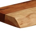 vidaXL Étagères murales 2 Pièces 40x20x3 5 cm bois massif d'acacia