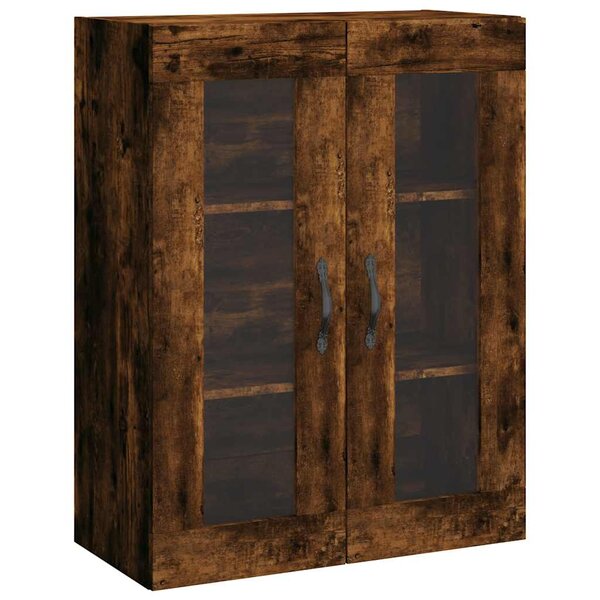 vidaXL Armoire murale chêne fumé 69 5x34x90 cm bois d'ingénierie