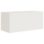 vidaXL Classeur blanc 90x40x40 cm acier