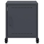 vidaXL Table de chevet anthracite 36x39x43 5 cm acier