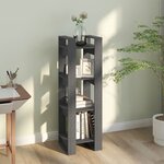 vidaXL Bibliothèque/Séparateur de pièce Gris 41x35x125 cm Pin solide