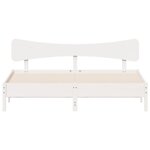 vidaXL Cadre de lit sans matelas blanc 180x200 cm bois massif de pin