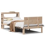 vidaXL Cadre de lit avec tête de lit sans matelas 90x190 cm