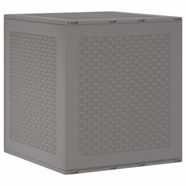 vidaXL Boîte de Rangement de Jardin Gris clair 55 x 53 x 57 cm
