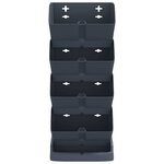 vidaXL Ensemble de jardinières verticales 4 Pièces Anthracite PP