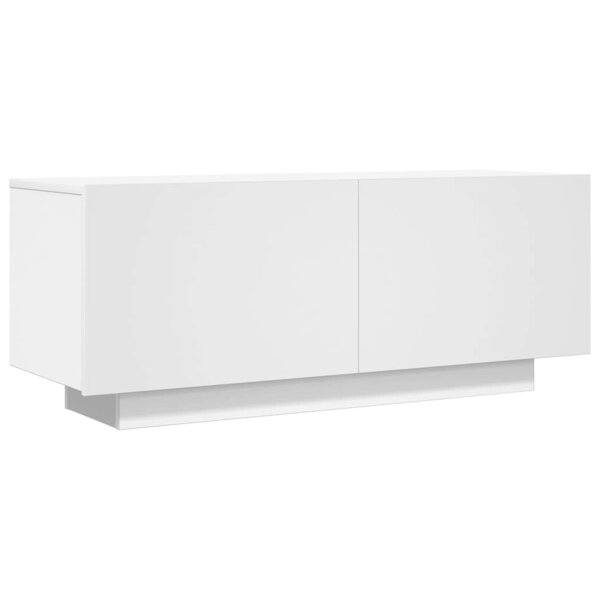 vidaXL Meuble TV Blanc 100x35x40 cm Aggloméré