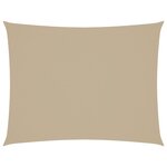 vidaXL Voile de parasol tissu oxford rectangulaire 3x6 m beige