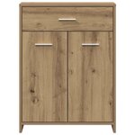 vidaXL Armoire de salle de bain chêne artisanal 60x33x80 cm