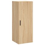 vidaXL Buffet haut Chêne sonoma 34 5x34x180 cm Bois d'ingénierie
