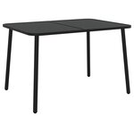vidaXL Ensemble à manger de jardin 5 Pièces anthracite acier