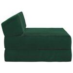 vidaXL Canapé-lit pliable Vert foncé 60 x 70 x 41 cm Tissu