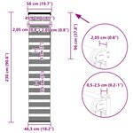 vidaXL Store zèbre marron sable largeur du tissu 45 9 cm polyester