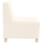 vidaXL Unité de Sofa Modulaire Sans Accoudoirs 2 Pièces Crème
