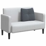 vidaXL Coussin de Dos Gris foncé 60 x 24 x 50 cm Velours