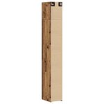 Meuble de rangement étroit vidaXL Vieux bois 30x42.5x225 cm Bois ingé