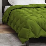 vidaXL Duvet d'hiver Vert 200 x 140 cm Microfibre