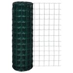 vidaXL Clôture euro Acier 10 x 1 2 m Vert