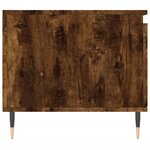 vidaXL Table basse Chêne fumé 100x50x45 cm Bois d'ingénierie