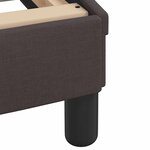 vidaXL Cadre de lit Dover marron foncé 140x200 cm tissu