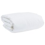 vidaXL Couette 3 Pièces Blanc 200 x 200 cm Bas