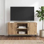 vidaXL Meuble TV 102 x 34 5 x 50 cm Chêne artisanal Bois d'ingénierie