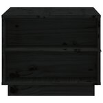 vidaXL Table basse Noir 100x50x41 cm Bois massif de pin