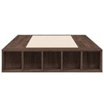 vidaXL Cadre de lit sans matelas chêne marron 90x190 cm