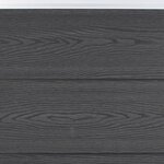 vidaXL Ensemble de panneaux de clôture gris 872x186 cm WPC