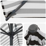 vidaXL Parasol de jardin avec base 200 x 300 cm Polyester
