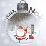 Carte Joyeux Noël avec Enveloppe Blanche 15x15cm