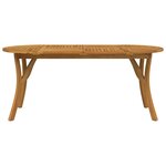 vidaXL Table de jardin 200x90x75 cm Bois d'acacia solide