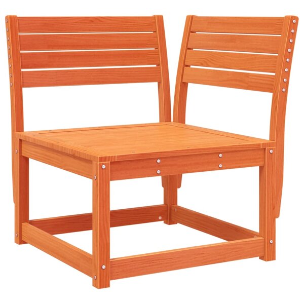 vidaXL Canapé d'angle de jardin cire marron 73x73x78cm bois pin massif