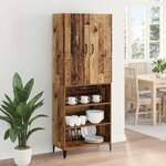 vidaXL Haut Armoire Bois Ancien 69 5 x 34 x 180 cm Bois d'ingénierie