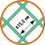 Nature Palissade de jardin 100 x 200 cm PVC Blanc