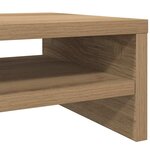 vidaXL Support de moniteur chêne artisanal 42x24x13 cm bois ingénierie
