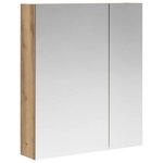 vidaXL Armoire Miroir de Salle de Bain Chêne artisan 60 x 14 5 x 70 cm
