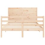 vidaXL Cadre de lit sans matelas bois massif