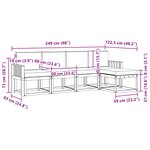 vidaXL Ensemble de canapés d'extérieur 5 pc Naturel et Anthracite
