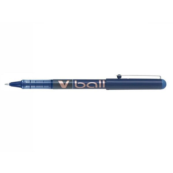 Stylo Roller Encre Liquide V-BALL 10 Pointe Large Bleu x 12 PILOT