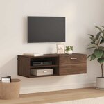 vidaXL Cabinet en Bois Chêne brun 100 5 x 39 x 30 cm Bois d'ingénierie