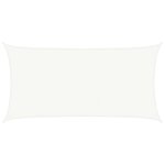vidaXL Voile d'ombrage 160 g/m² Blanc 2 5x4 5 m PEHD